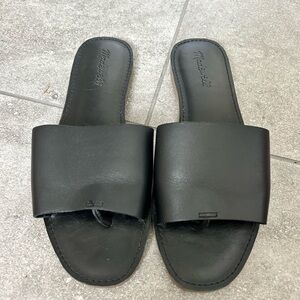 MADEWELL •  Boardwalk Leather Post Slide Sandal SZ 9